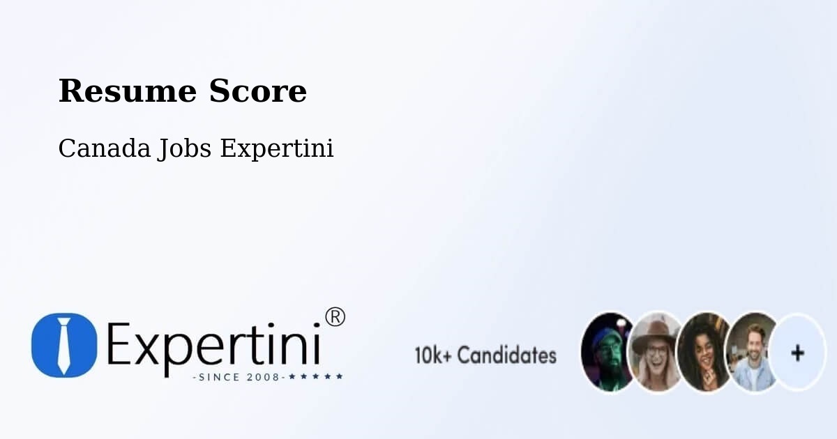 Resume Score & Job Description Match Tool – White Rock - Canada Jobs Expertini
